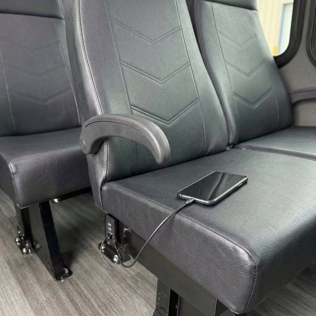 south bend 15 passenger minibus usb charging