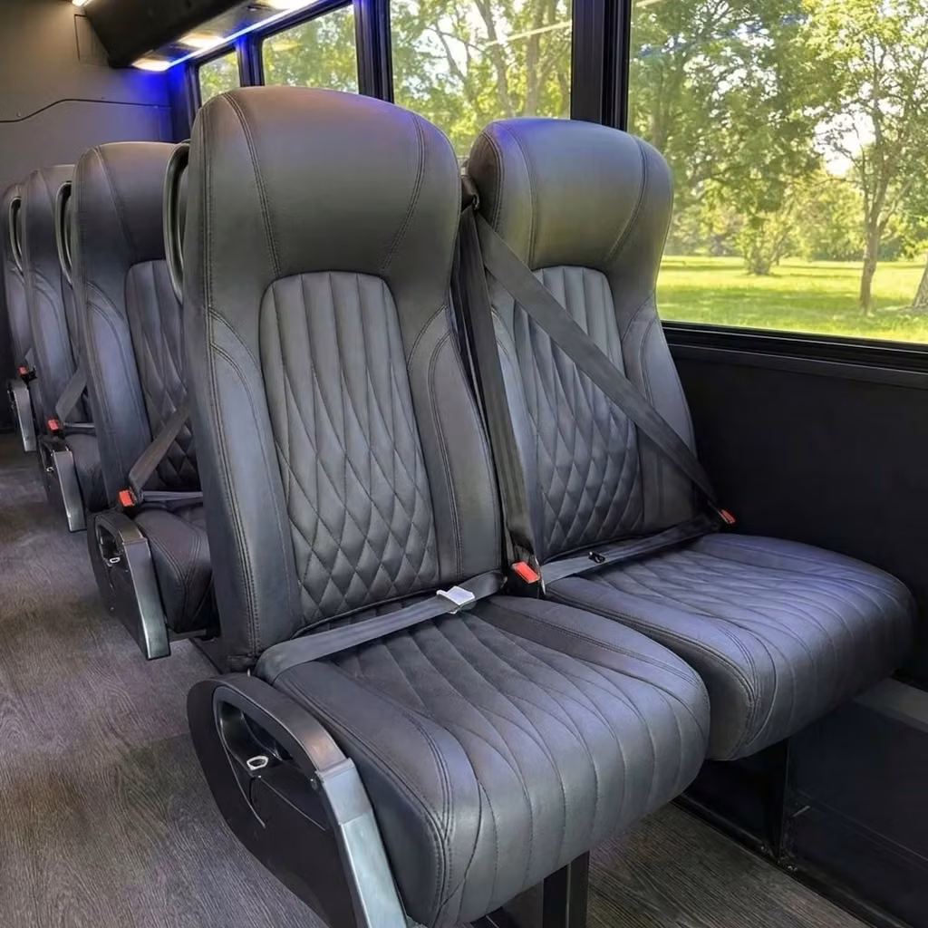 south bend 20 passenger minibus high back seats