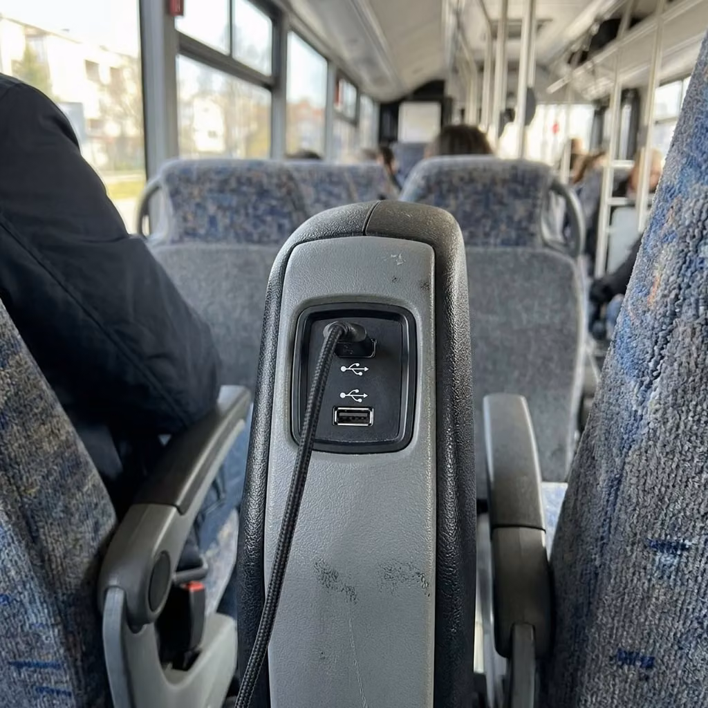south bend 30 passenger minibus usb charging
