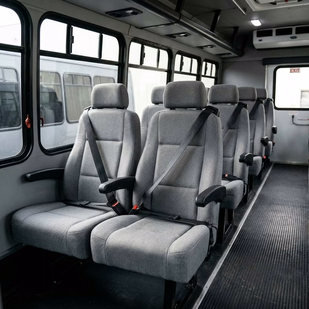 south bend 35 passenger minibus reclining seats