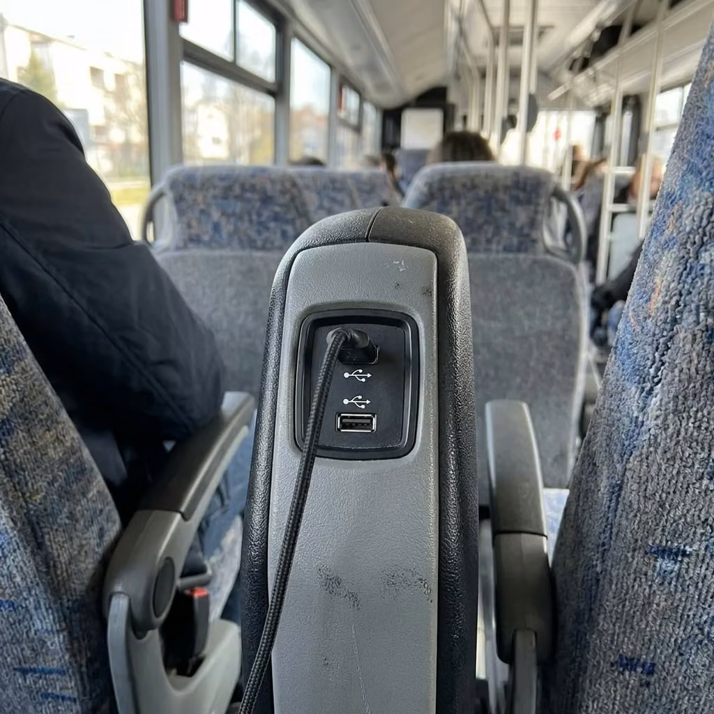 south bend 35 passenger minibus usb charging