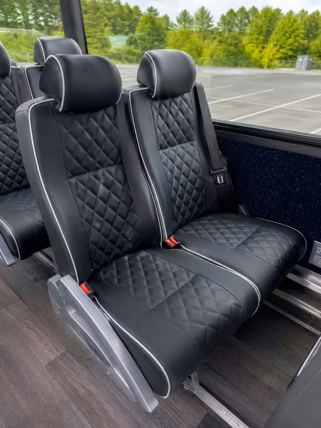 south bend 56 passenger charter bus reclining seats