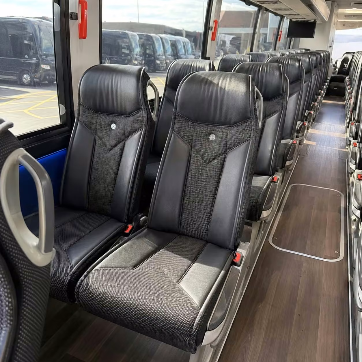 south bend charter bus interior 1