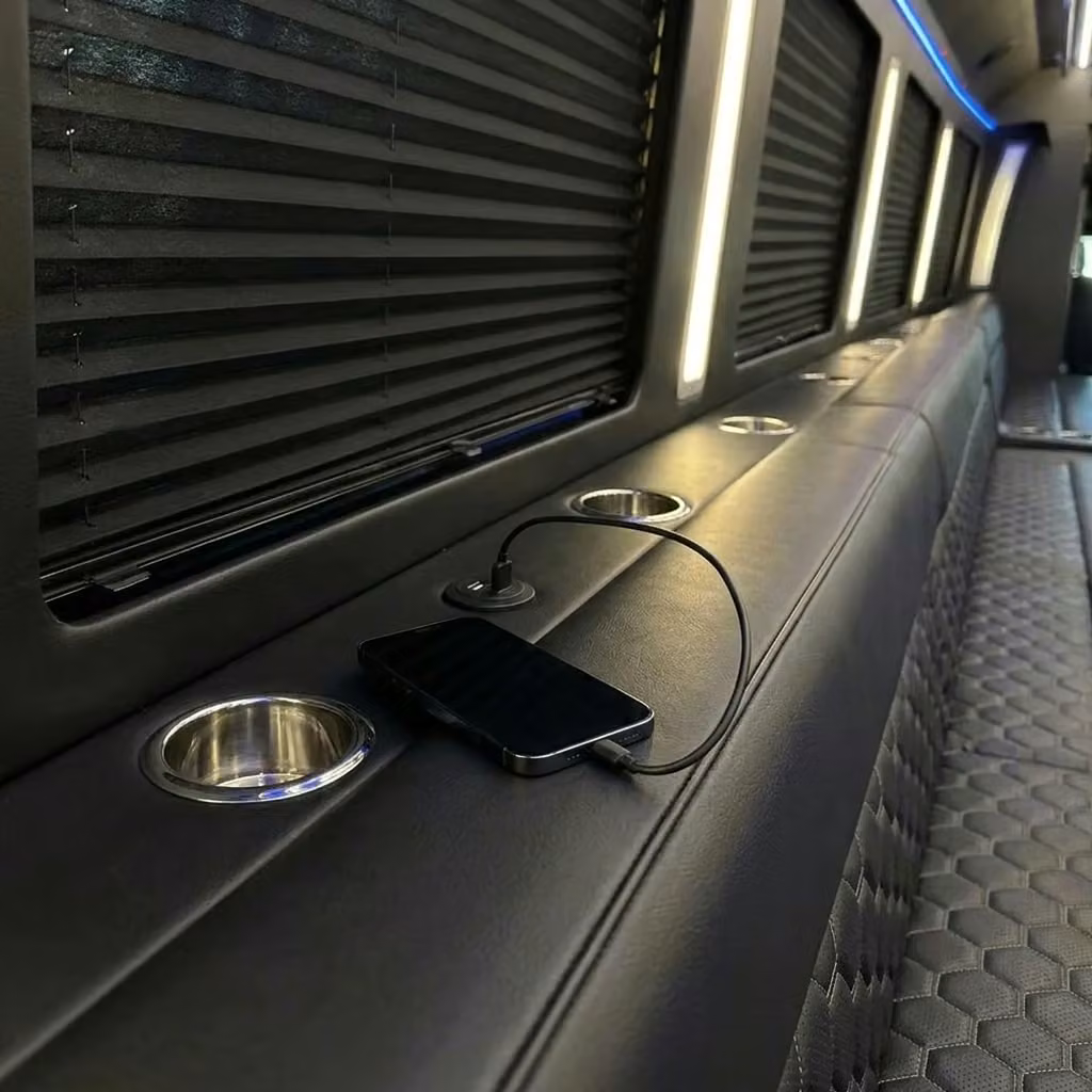 south bend party bus usb charging