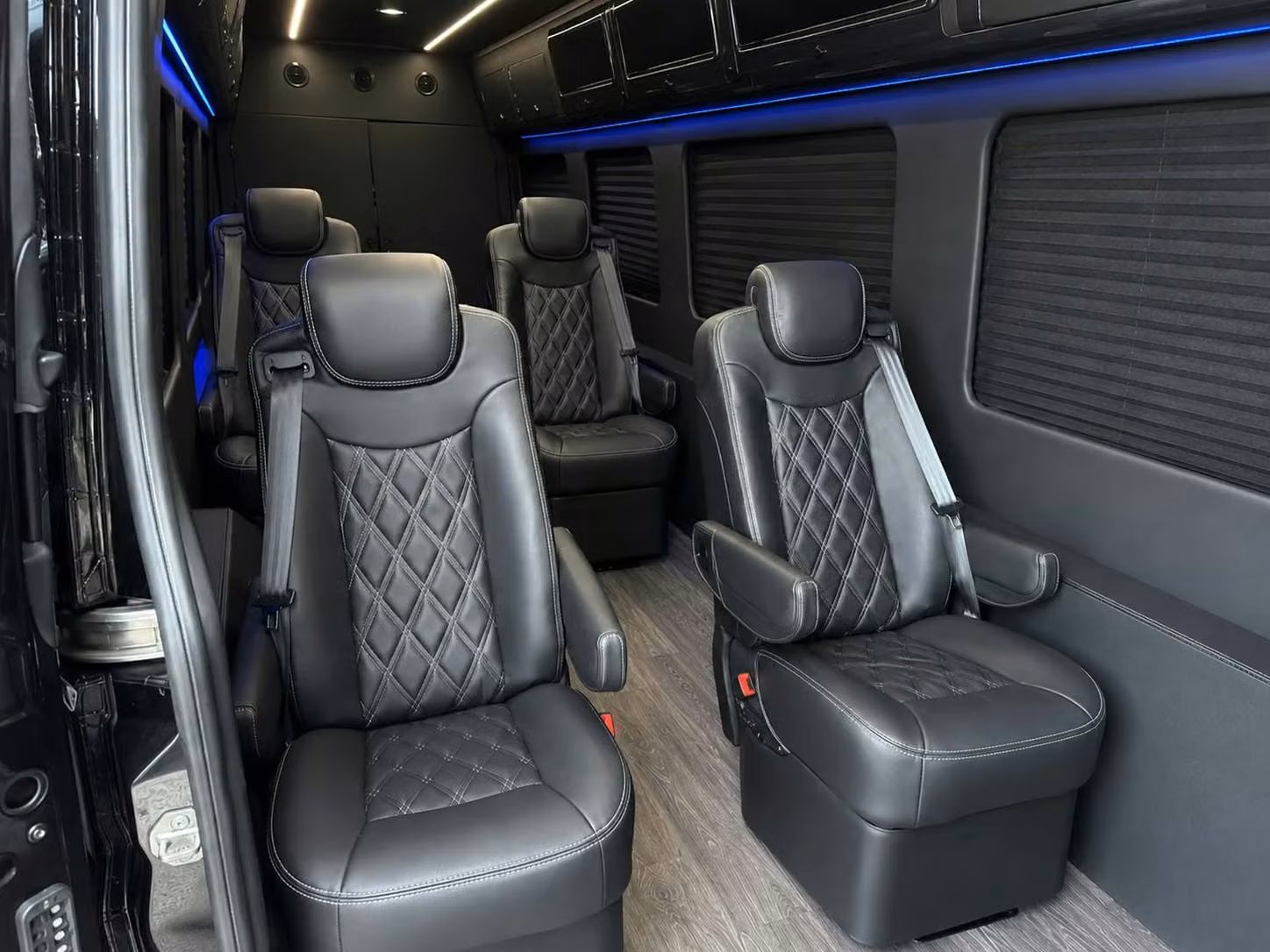 sprinter van with driver inside